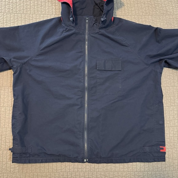 Vtg Polo Golf Ralph Lauren Jacket Men XL Blue Lightweight Packable Hood Boxy Fit - Picture 5 of 16